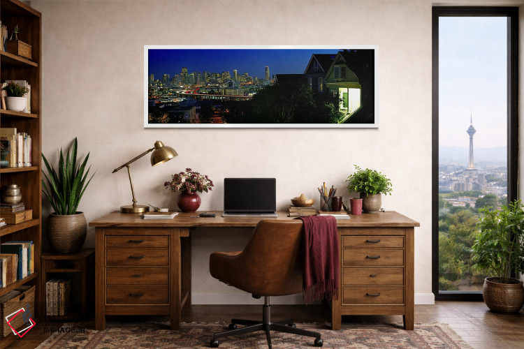 تابلو دکوراتیو San Francisco, California, USA 2009,ساختمان ها در شهر… اثر پانورامیک ایمجز - D1W