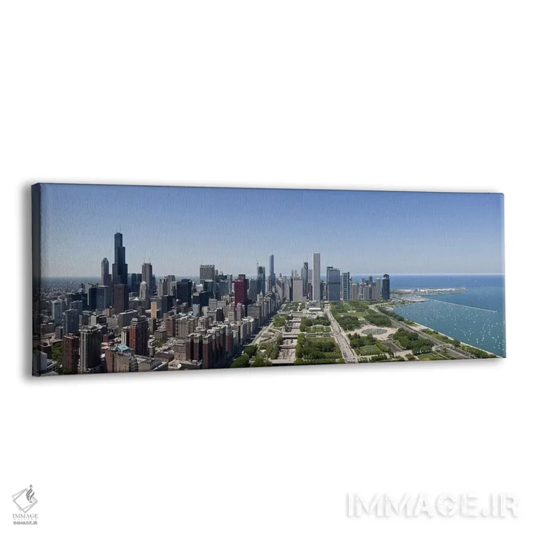 تابلو دکوراتیو Chicago, Lake Michigan, Cook County, Illinois 2009,منظر… اثر پانورامیک ایمجز - نمای پرسپکتیو محصول