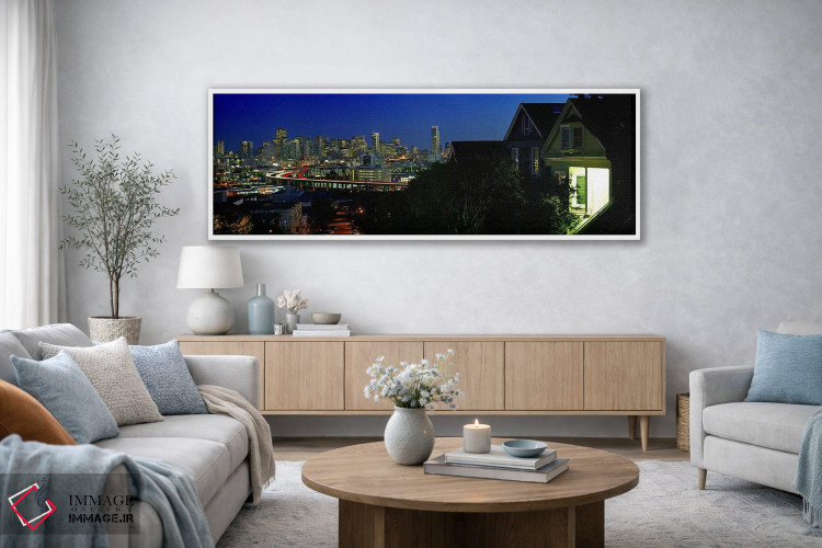 تابلو دکوراتیو San Francisco, California, USA 2009,ساختمان ها در شهر… اثر پانورامیک ایمجز - D3W