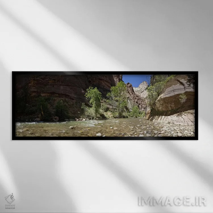 تابلو دکوراتیو Zion National Park, Washington County, Utah, USA,شاخه ش… اثر پانورامیک ایمجز - نمای قابدار مشکی