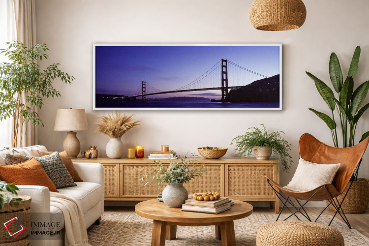 تابلو دکوراتیو Golden Gate Bridge, San Francisco Bay, San Francisco, C… اثر پانورامیک ایمجز - D3W