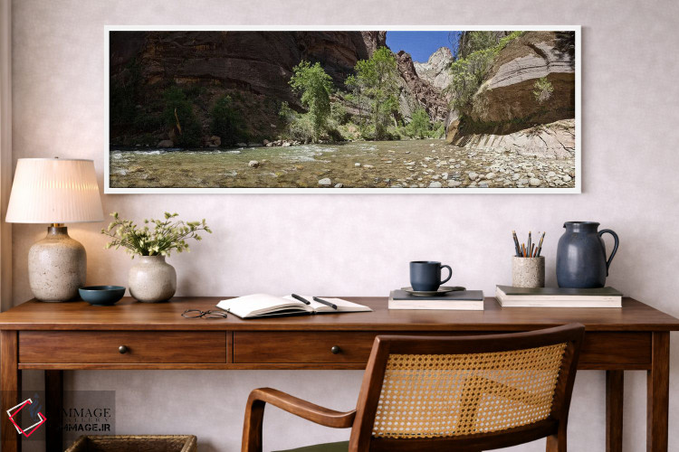 تابلو دکوراتیو Zion National Park, Washington County, Utah, USA,شاخه ش… اثر پانورامیک ایمجز - D1W