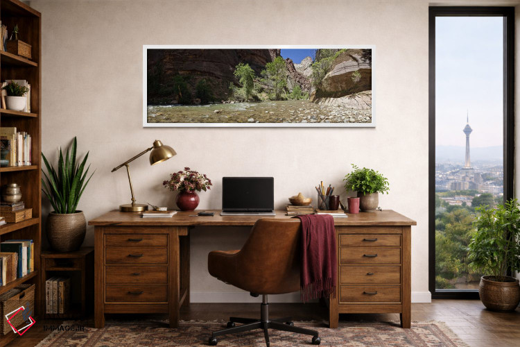 تابلو دکوراتیو Zion National Park, Washington County, Utah, USA,شاخه ش… اثر پانورامیک ایمجز - D2W