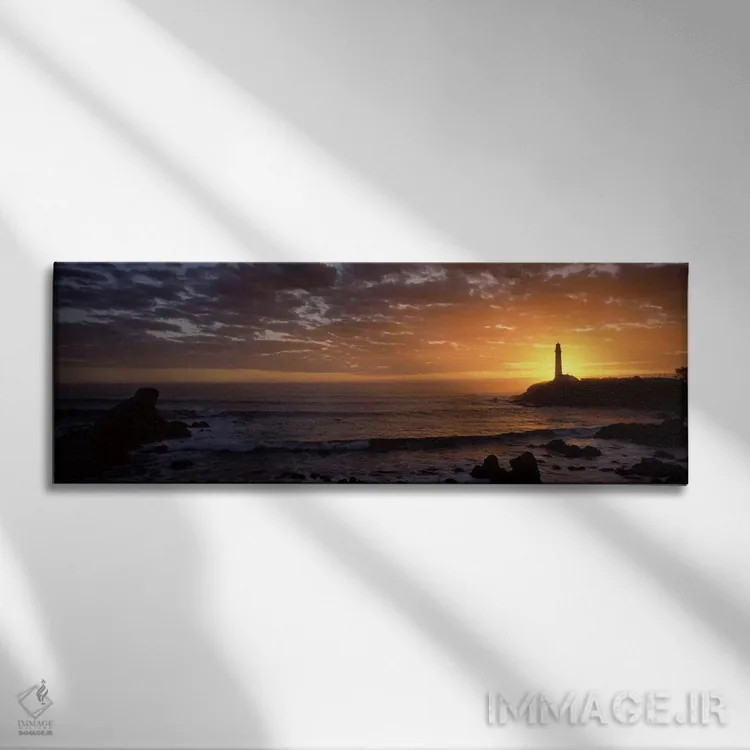 تابلو دکوراتیو Pigeon Point Lighthouse, San Mateo County, California… اثر پانورامیک ایمجز - نمای روبهرو روی دیوار