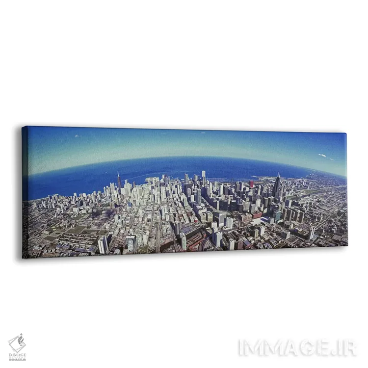 تابلو دکوراتیو Sears Tower, Lake Michigan, Chicago, Illinois, USA #2,ن… اثر پانورامیک ایمجز - نمای پرسپکتیو محصول