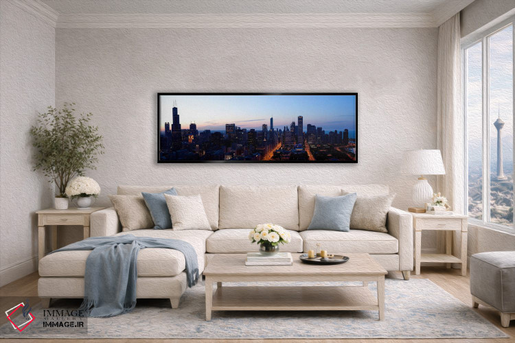 تابلو دکوراتیو Chicago, Cook County, Illinois, USA 2009,نمای زاویه بال… اثر پانورامیک ایمجز - D5B