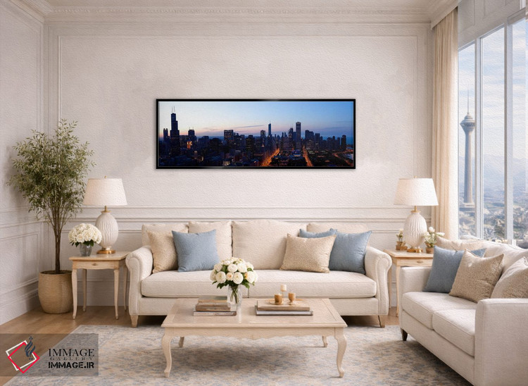 تابلو دکوراتیو Chicago, Cook County, Illinois, USA 2009,نمای زاویه بال… اثر پانورامیک ایمجز - D6B