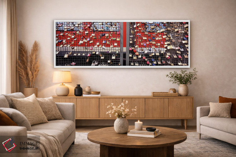 تابلو دکوراتیو Hohenzollern Bridge, Cologne, North Rhine Westphalia, G… اثر پانورامیک ایمجز - D3W