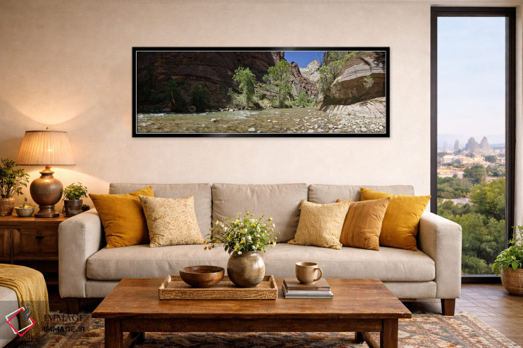 تابلو دکوراتیو Zion National Park, Washington County, Utah, USA,شاخه ش… اثر پانورامیک ایمجز - D5B