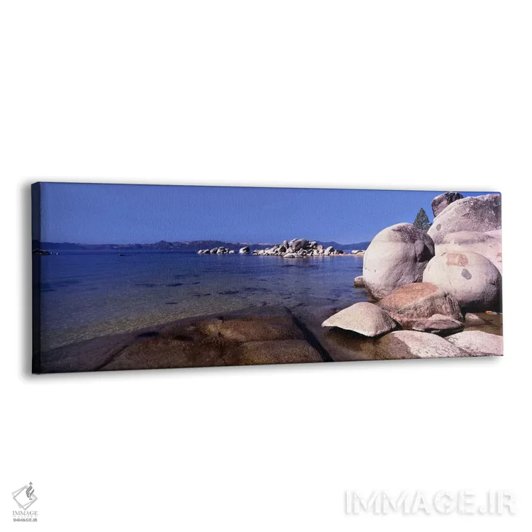 تابلو دکوراتیو Lake Tahoe, California, USA,تخته سنگ ها در ساحل، دریاچه… اثر پانورامیک ایمجز - نمای پرسپکتیو محصول