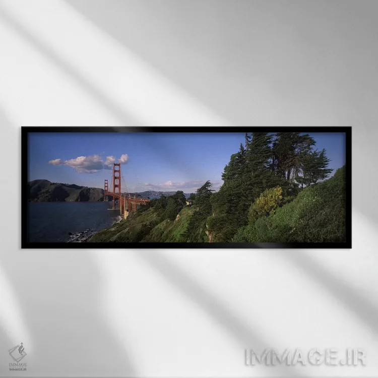 تابلو دکوراتیو Golden Gate Bridge, San Francisco Bay, San Francisco, C… اثر پانورامیک ایمجز - نمای قابدار مشکی