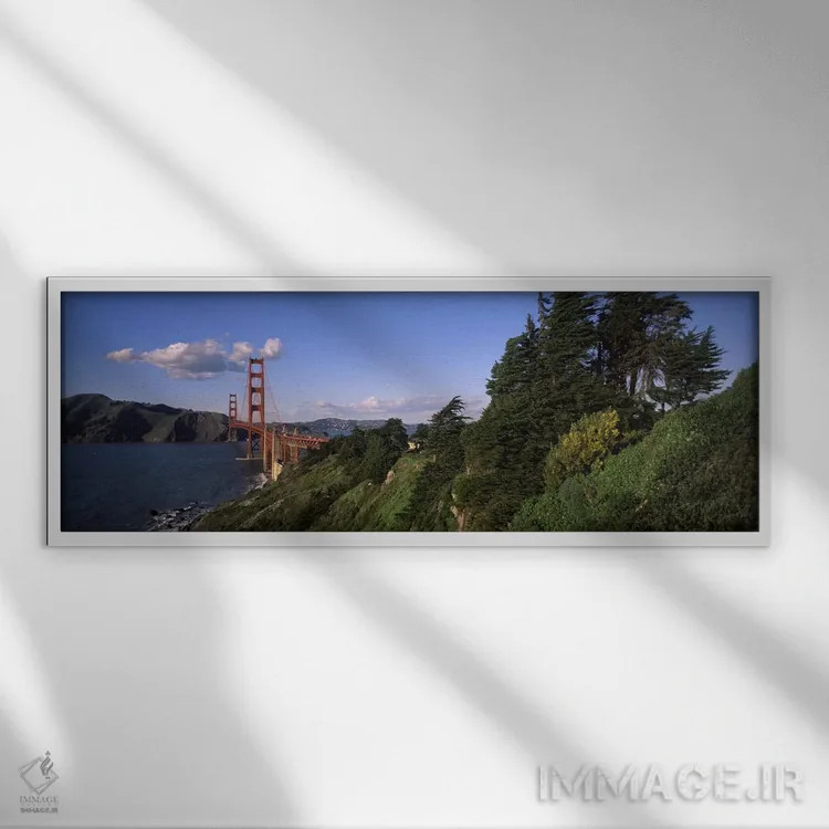 تابلو دکوراتیو Golden Gate Bridge, San Francisco Bay, San Francisco, C… اثر پانورامیک ایمجز - نمای قابدار سفید