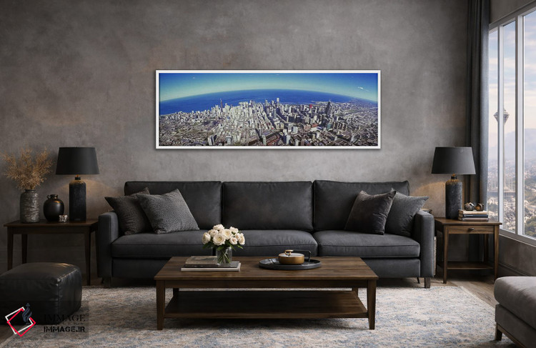تابلو دکوراتیو Sears Tower, Lake Michigan, Chicago, Illinois, USA #2,ن… اثر پانورامیک ایمجز - D4W
