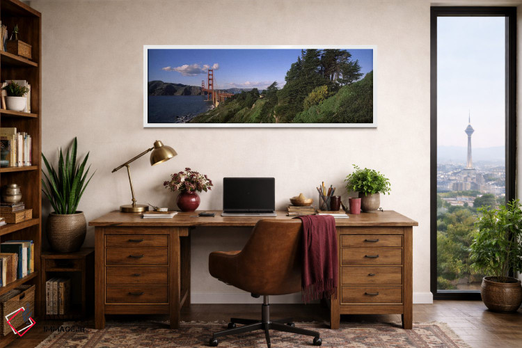 تابلو دکوراتیو Golden Gate Bridge, San Francisco Bay, San Francisco, C… اثر پانورامیک ایمجز - D1W