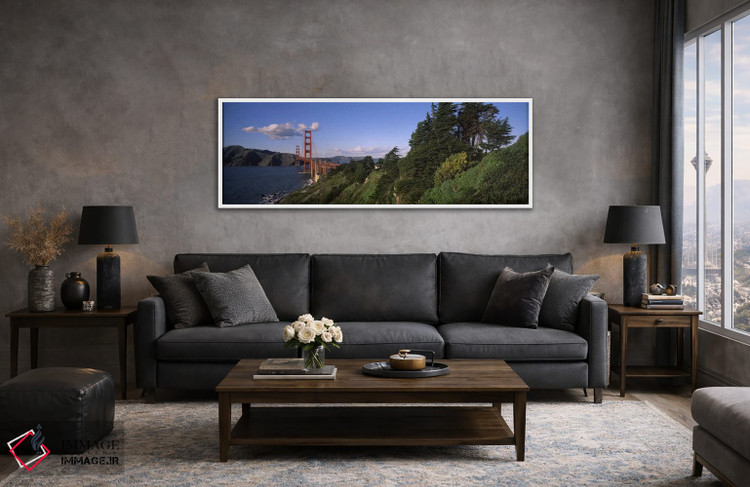 تابلو دکوراتیو Golden Gate Bridge, San Francisco Bay, San Francisco, C… اثر پانورامیک ایمجز - D3W