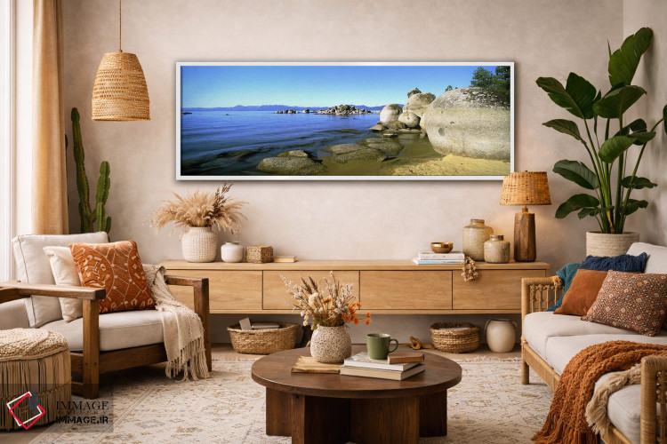 تابلو دکوراتیو Lake Tahoe, California, USA,کومه های تخته سنگ، دریاچه ت… اثر پانورامیک ایمجز - D2W
