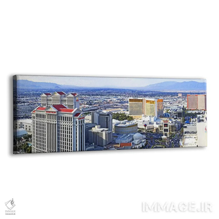 تابلو دکوراتیو Las Vegas, Clark County, Nevada, USA,نوار لاس وگاس، شهر… اثر پانورامیک ایمجز - نمای پرسپکتیو محصول