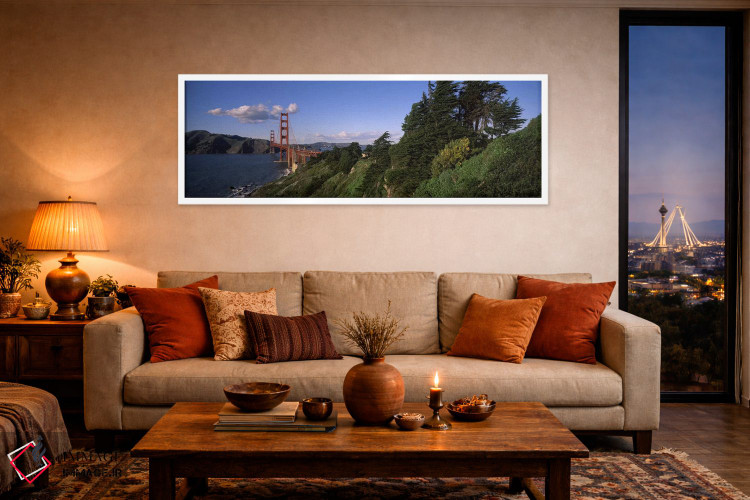 تابلو دکوراتیو Golden Gate Bridge, San Francisco Bay, San Francisco, C… اثر پانورامیک ایمجز - D4W