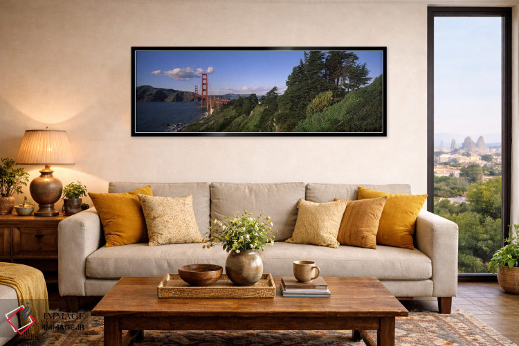 تابلو دکوراتیو Golden Gate Bridge, San Francisco Bay, San Francisco, C… اثر پانورامیک ایمجز - D6B