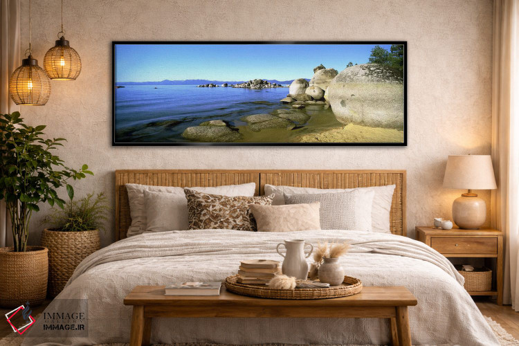 تابلو دکوراتیو Lake Tahoe, California, USA,کومه های تخته سنگ، دریاچه ت… اثر پانورامیک ایمجز - D5B