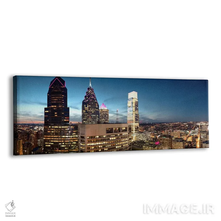 تابلو دکوراتیو Philadelphia, Pennsylvania, USA #7,آسمان خراش ها در شهر… اثر پانورامیک ایمجز - نمای پرسپکتیو محصول
