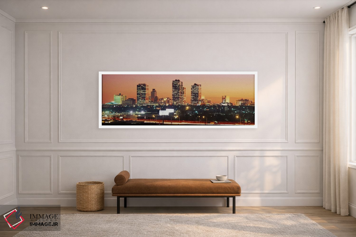 تابلو دکوراتیو Fort Worth, Texas, USA #2,ساختمان های روشن در غروب، فور… اثر پانورامیک ایمجز - D1W