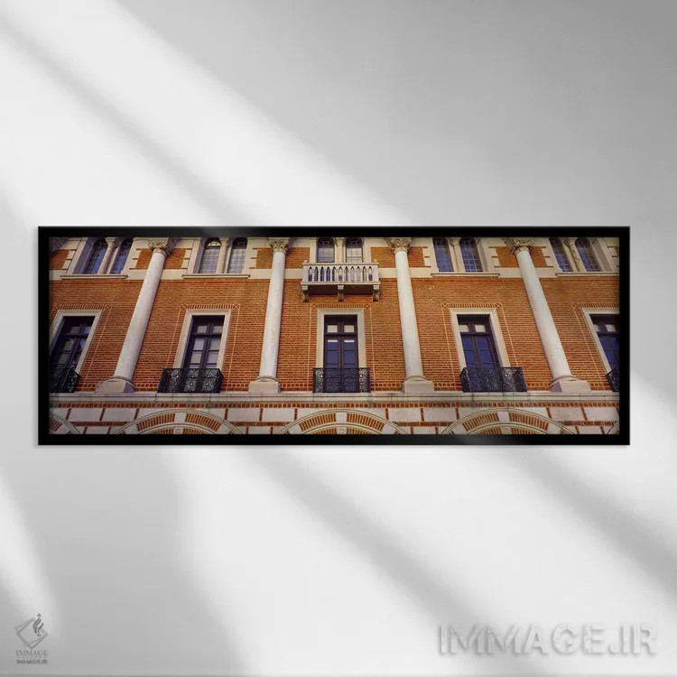 تابلو دکوراتیو Rice University, Houston, Texas, USA,نمای زاویه پایین ا… اثر پانورامیک ایمجز - نمای قابدار مشکی