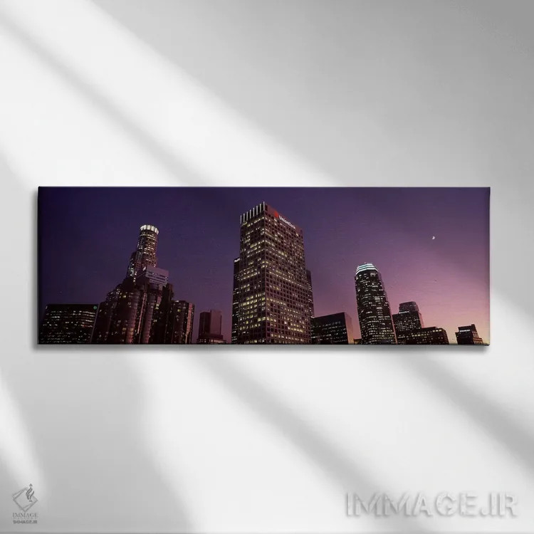 تابلو دکوراتیو City of Los Angeles, California, USA 2010,آسمان خراش ها… اثر پانورامیک ایمجز - نمای روبهرو روی دیوار