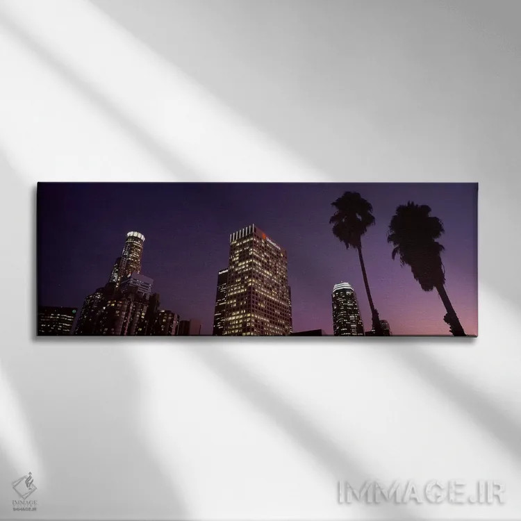 تابلو دکوراتیو City of Los Angeles, California, USA 2010 #2,آسمان خراش… اثر پانورامیک ایمجز - نمای روبهرو روی دیوار