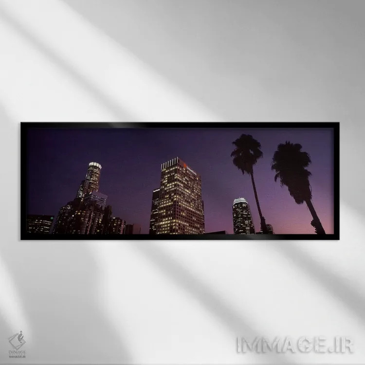 تابلو دکوراتیو City of Los Angeles, California, USA 2010 #2,آسمان خراش… اثر پانورامیک ایمجز - نمای قابدار مشکی