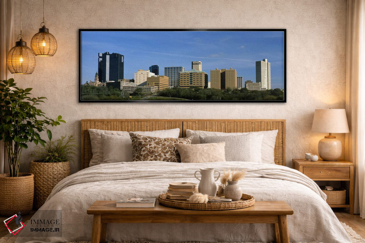 تابلو دکوراتیو Fort Worth, Texas, USA #2,ساختمان ها در شهر، فورت وورث… اثر پانورامیک ایمجز - D5B
