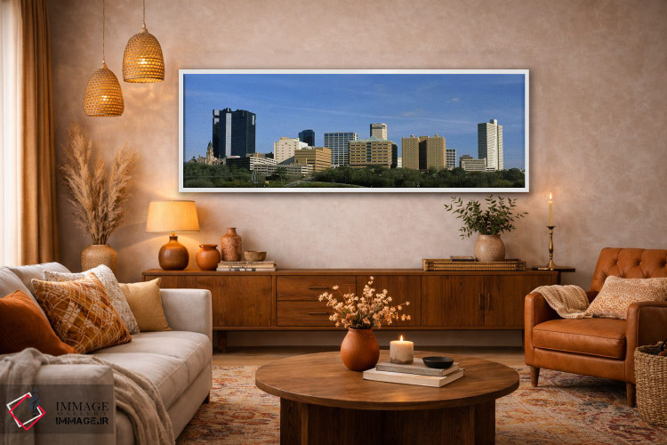 تابلو دکوراتیو Fort Worth, Texas, USA #2,ساختمان ها در شهر، فورت وورث… اثر پانورامیک ایمجز - D4W