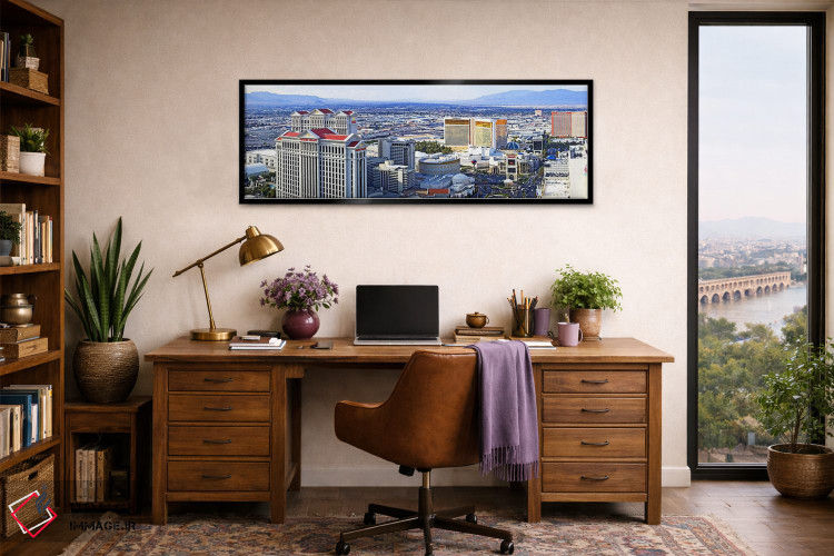 تابلو دکوراتیو Las Vegas, Clark County, Nevada, USA,نوار لاس وگاس، شهر… اثر پانورامیک ایمجز - D3B