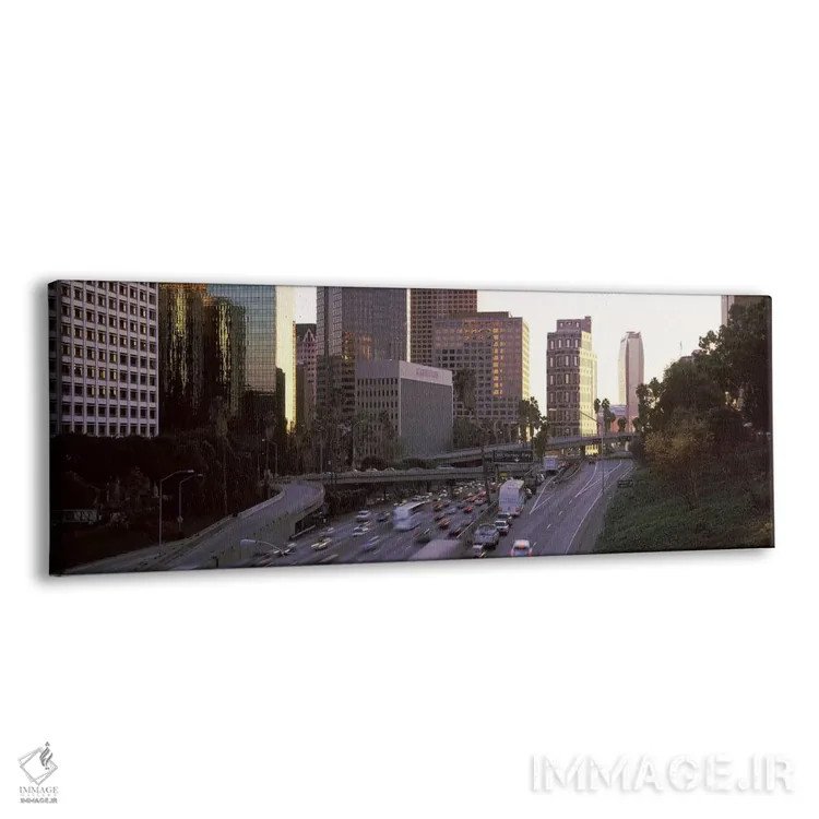 تابلو دکوراتیو City of Los Angeles, California, USA,ساختمان ها در شهر… اثر پانورامیک ایمجز - نمای پرسپکتیو محصول