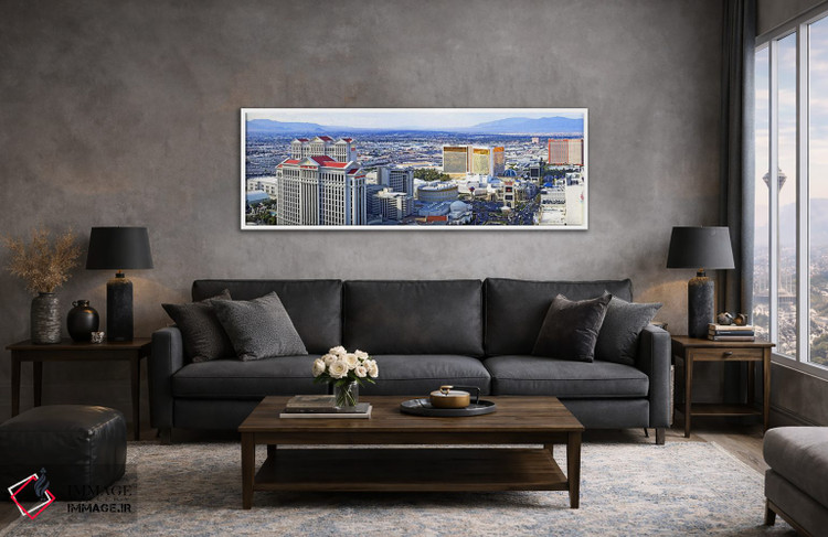 تابلو دکوراتیو Las Vegas, Clark County, Nevada, USA,نوار لاس وگاس، شهر… اثر پانورامیک ایمجز - D4W