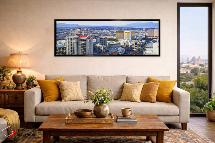 تابلو دکوراتیو Las Vegas, Clark County, Nevada, USA,نوار لاس وگاس، شهر… اثر پانورامیک ایمجز - D6B