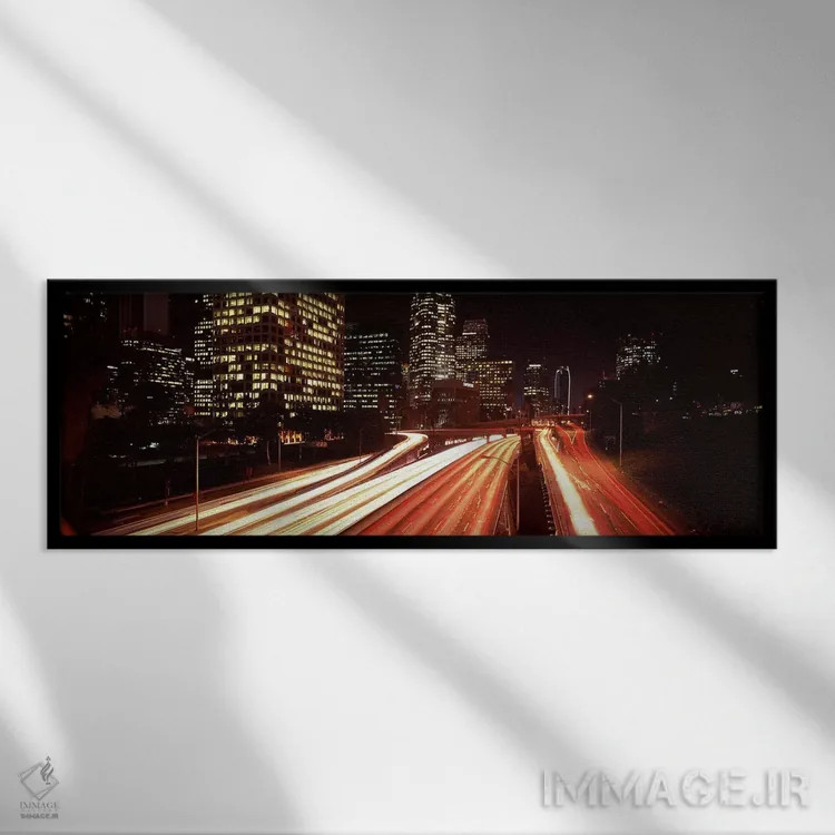 تابلو دکوراتیو City of Los Angeles, California, USA 2010 #4,آسمان خراش… اثر پانورامیک ایمجز - نمای قابدار مشکی