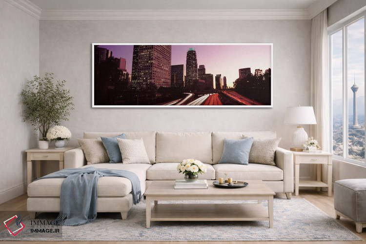 تابلو دکوراتیو City of Los Angeles, California, USA 2010 #3,آسمان خراش… اثر پانورامیک ایمجز - D4W