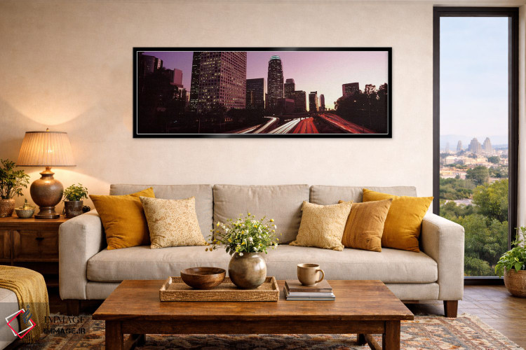 تابلو دکوراتیو City of Los Angeles, California, USA 2010 #3,آسمان خراش… اثر پانورامیک ایمجز - D6B
