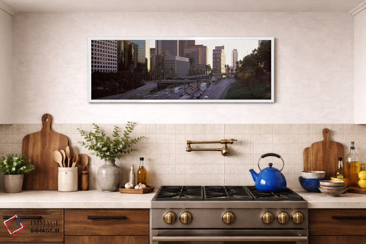 تابلو دکوراتیو City of Los Angeles, California, USA,ساختمان ها در شهر… اثر پانورامیک ایمجز - D1W