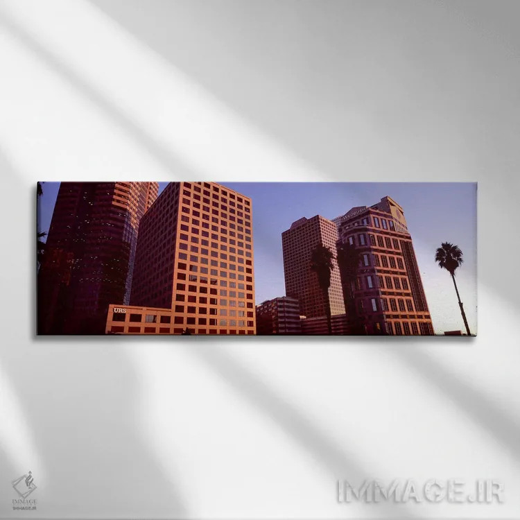 تابلو دکوراتیو City of Los Angeles, California, USA #3,ساختمان های شهر… اثر پانورامیک ایمجز - نمای روبهرو روی دیوار
