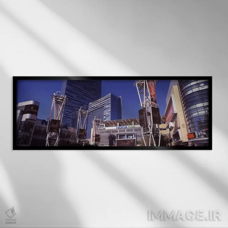 تابلو دکوراتیو Nokia Plaza, City of Los Angeles, California, USA,آسمان… اثر پانورامیک ایمجز - نمای قابدار مشکی