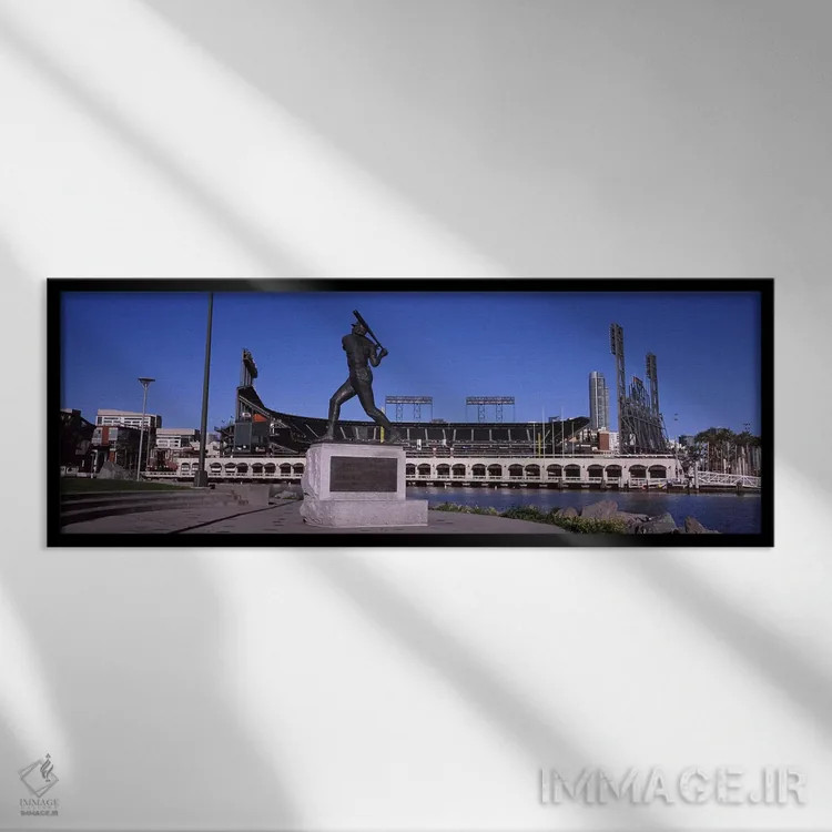 تابلو دکوراتیو AT&T Park, 24 Willie Mays Plaza, San Francisco, Califor… اثر پانورامیک ایمجز - نمای قابدار مشکی