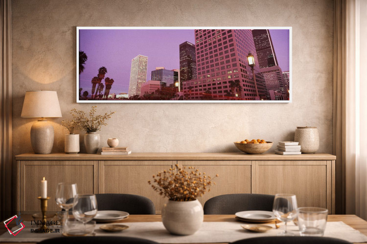تابلو دکوراتیو City of Los Angeles, California, USA #2,ساختمان های شهر… اثر پانورامیک ایمجز - D1W