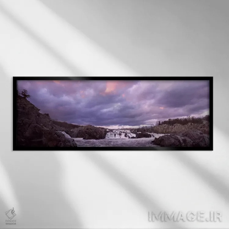 تابلو دکوراتیو Great Falls National Park, Potomac River, Washington DC… اثر پانورامیک ایمجز - نمای قابدار مشکی
