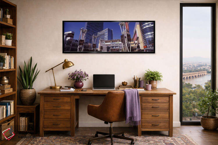 تابلو دکوراتیو Nokia Plaza, City of Los Angeles, California, USA,آسمان… اثر پانورامیک ایمجز - D2B