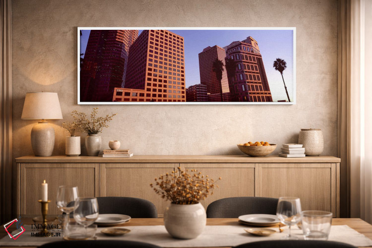 تابلو دکوراتیو City of Los Angeles, California, USA #3,ساختمان های شهر… اثر پانورامیک ایمجز - D2W