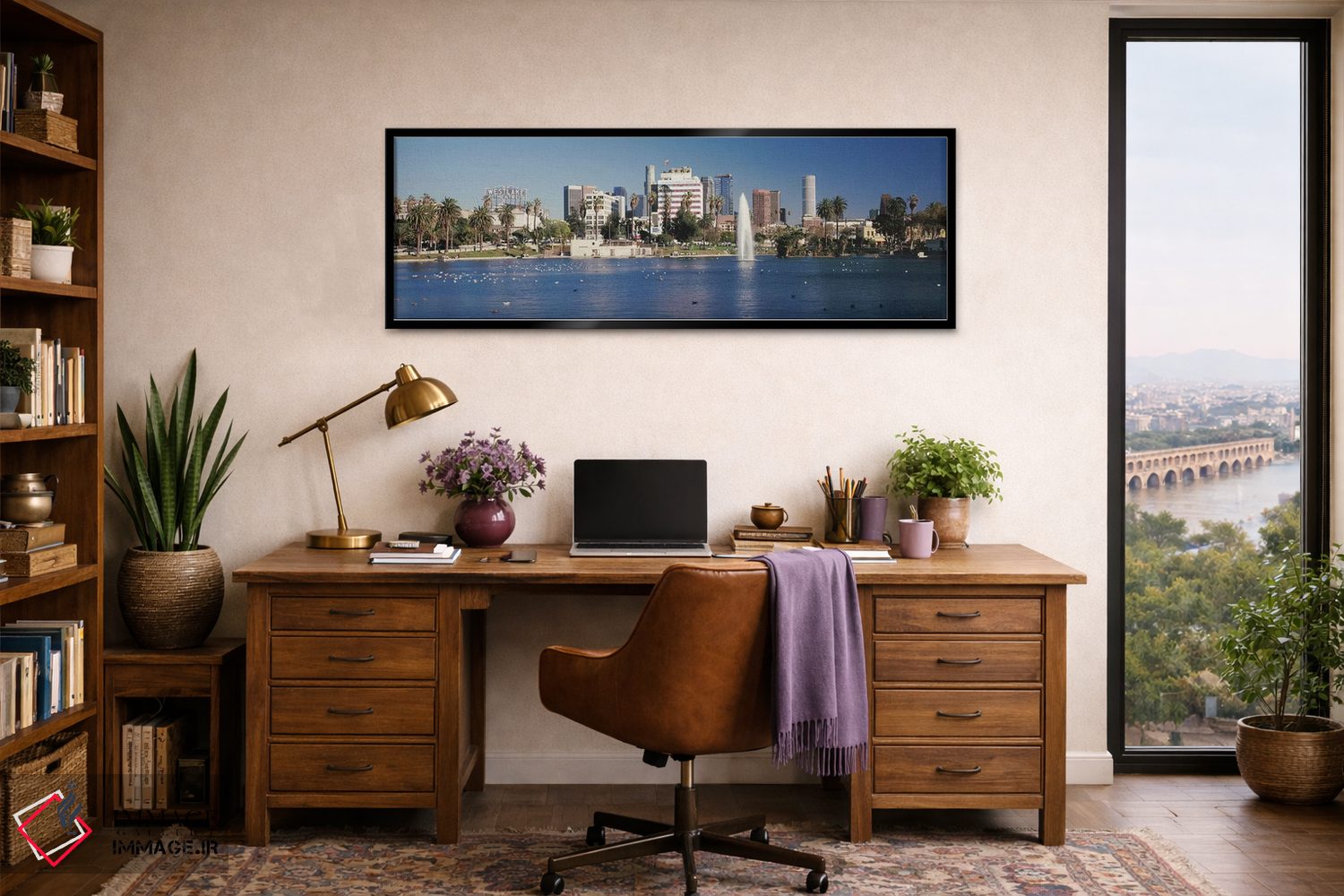 تابلو دکوراتیو Macarthur Park, Westlake, City of Los Angeles, Californ… اثر پانورامیک ایمجز - D3B