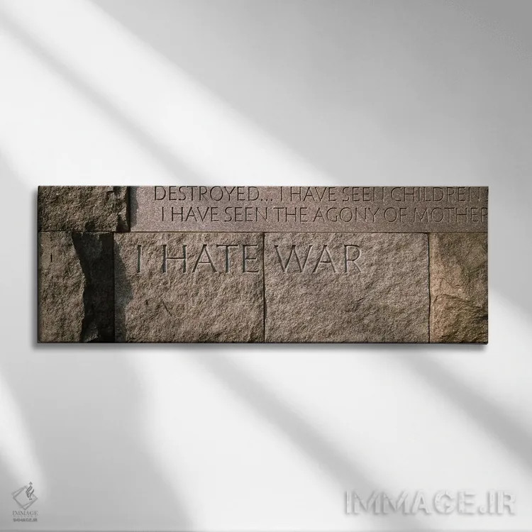 تابلو دکوراتیو Franklin Delano Roosevelt Memorial, Washington DC, USA… اثر پانورامیک ایمجز - نمای روبهرو روی دیوار