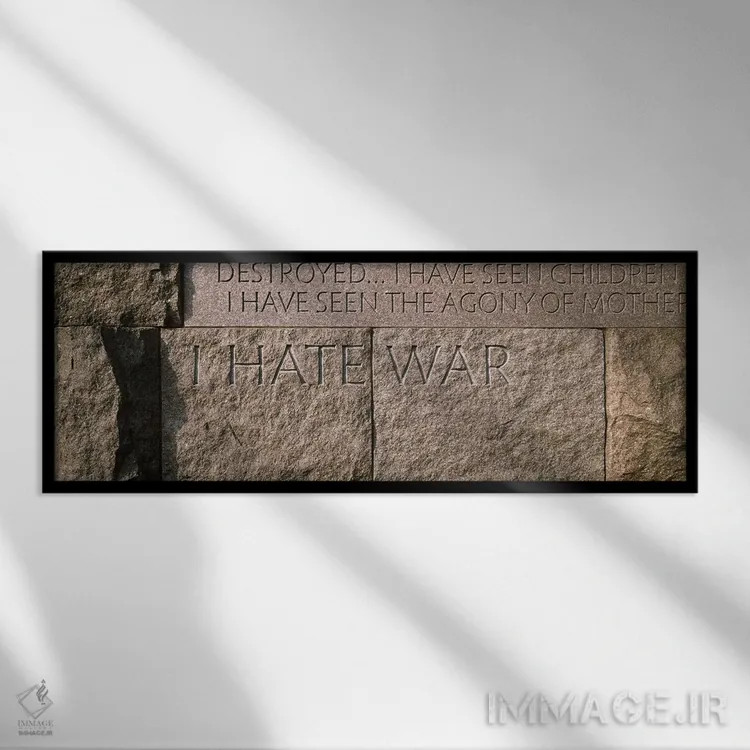 تابلو دکوراتیو Franklin Delano Roosevelt Memorial, Washington DC, USA… اثر پانورامیک ایمجز - نمای قابدار مشکی